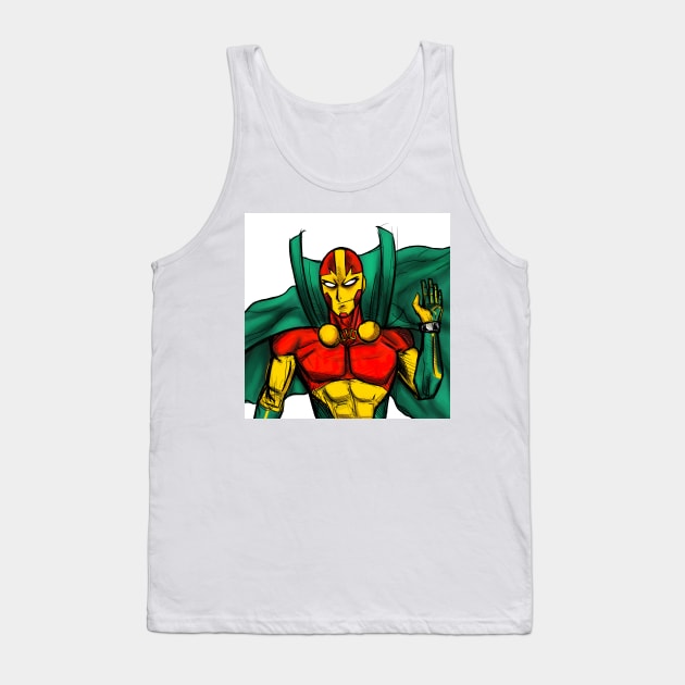 miracle man in sketch from apokolips to the world Tank Top by jorge_lebeau